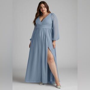 Dusty Blue Formal Dress. Size 20. Unaltered.